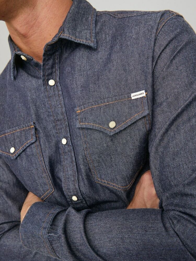Jack Jones Sheridan Erkek Jean Gömlek 12138115 - 5