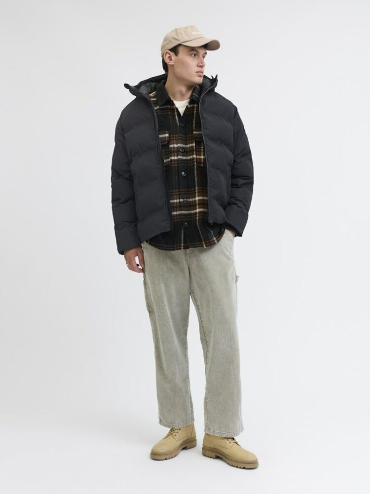 Jack Jones Soho Puffer Kapüşonlu Erkek Ceket 12278749 (1)