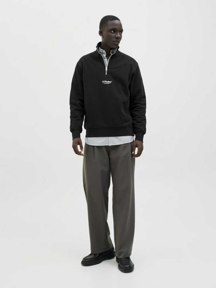Jack Jones Soho Relax Fit Yaka Fermuarlı Erkek Sweat 12278793