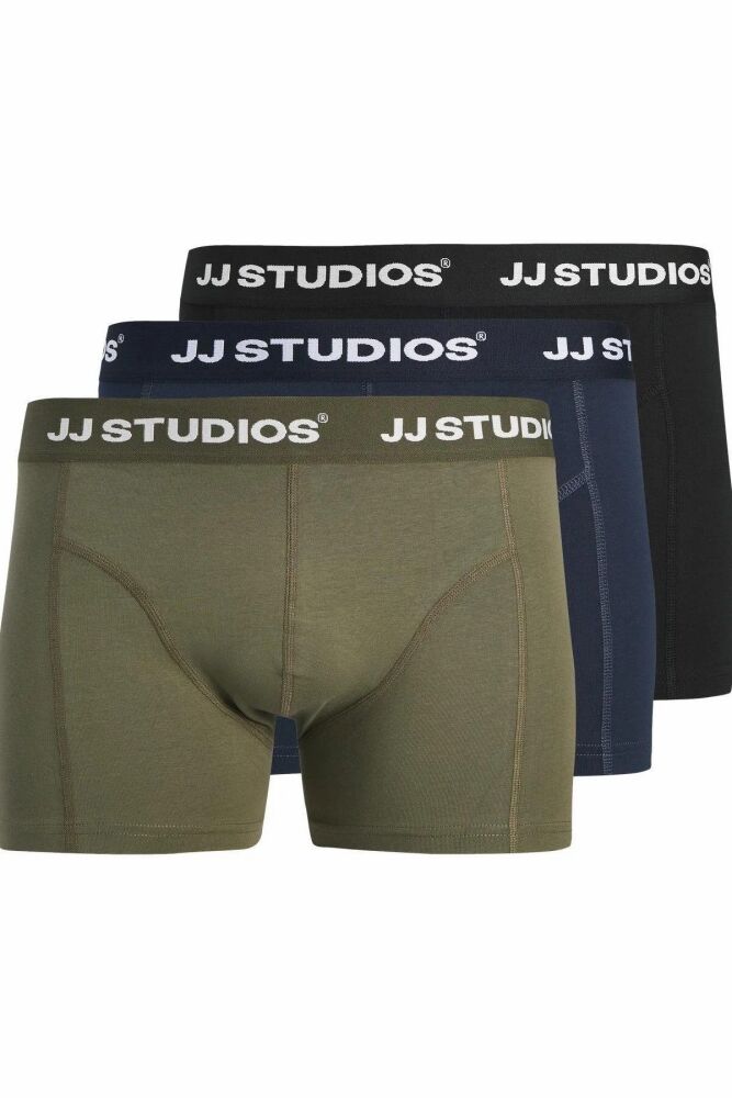 Jack Jones Soho Solıd 3 Lü Paket Erkek Boxer 12280164