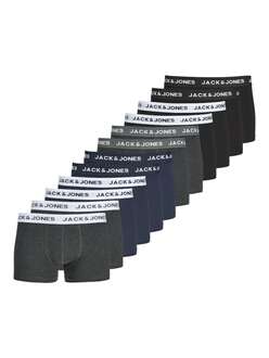 Jack Jones Solıd 12 Li Paket Erkek Boxer 12189935 - 1