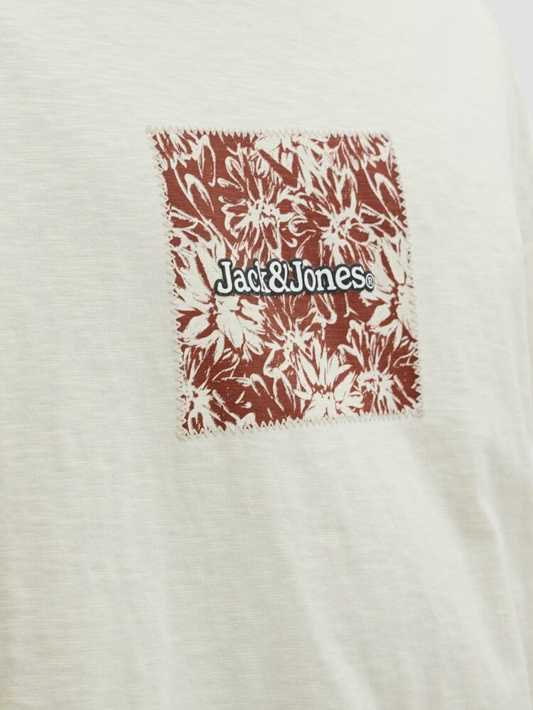 Jack Jones Splıt Aop Brandıng Erkek Tişört 12272993 - 5
