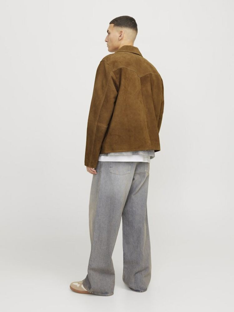 Jack Jones Suede Hakiki suet Erkek Ceket 12278575 - 2