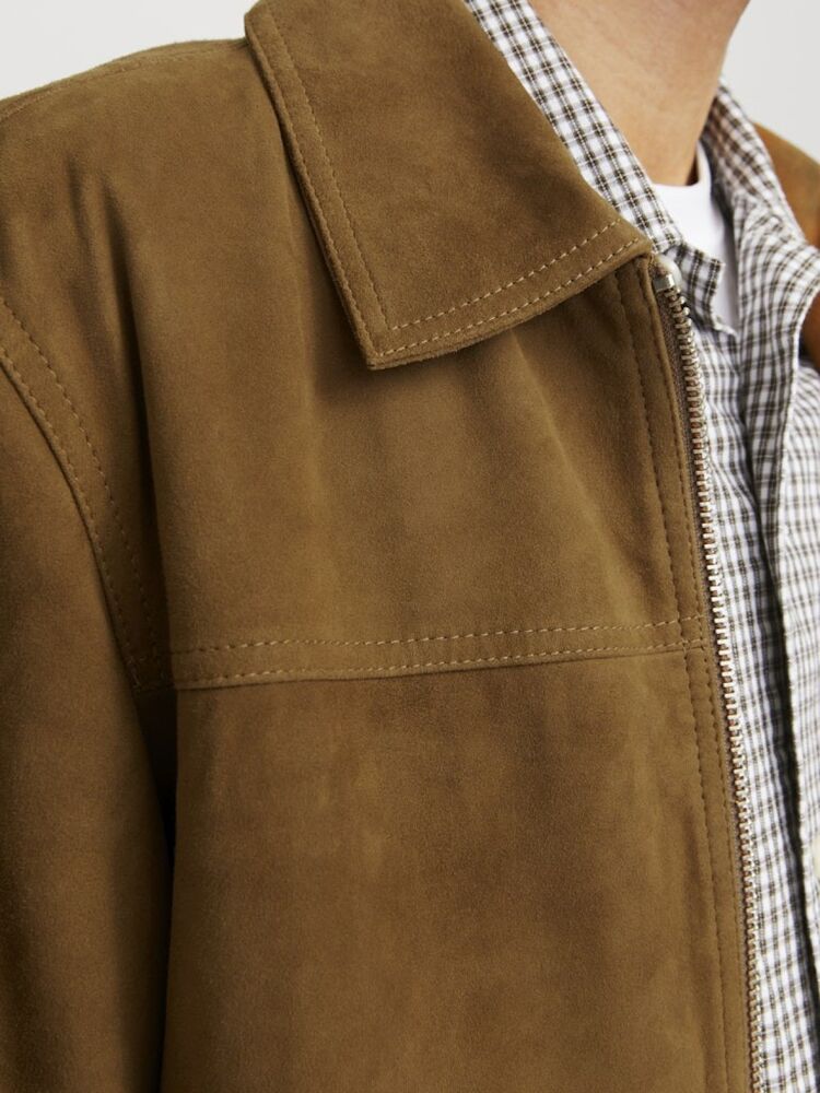 Jack Jones Suede Hakiki suet Erkek Ceket 12278575 - 4