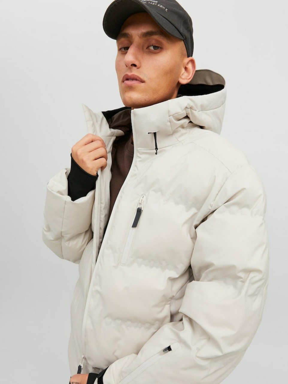 Jack Jones Sweep Puffer Erkek Mont 12238998 - 3