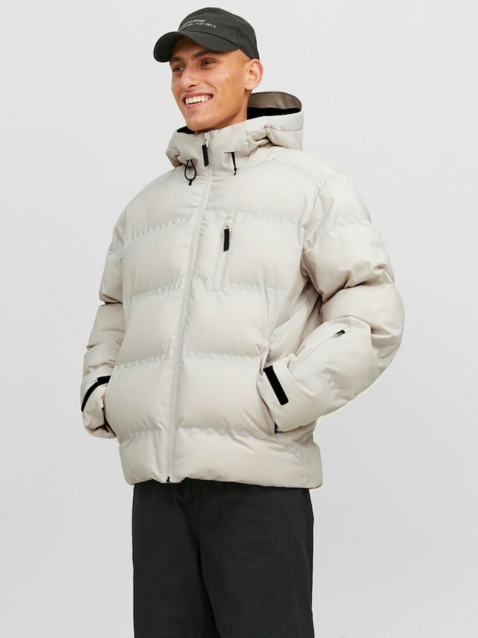Jack Jones Sweep Puffer Erkek Mont 12238998 - 5