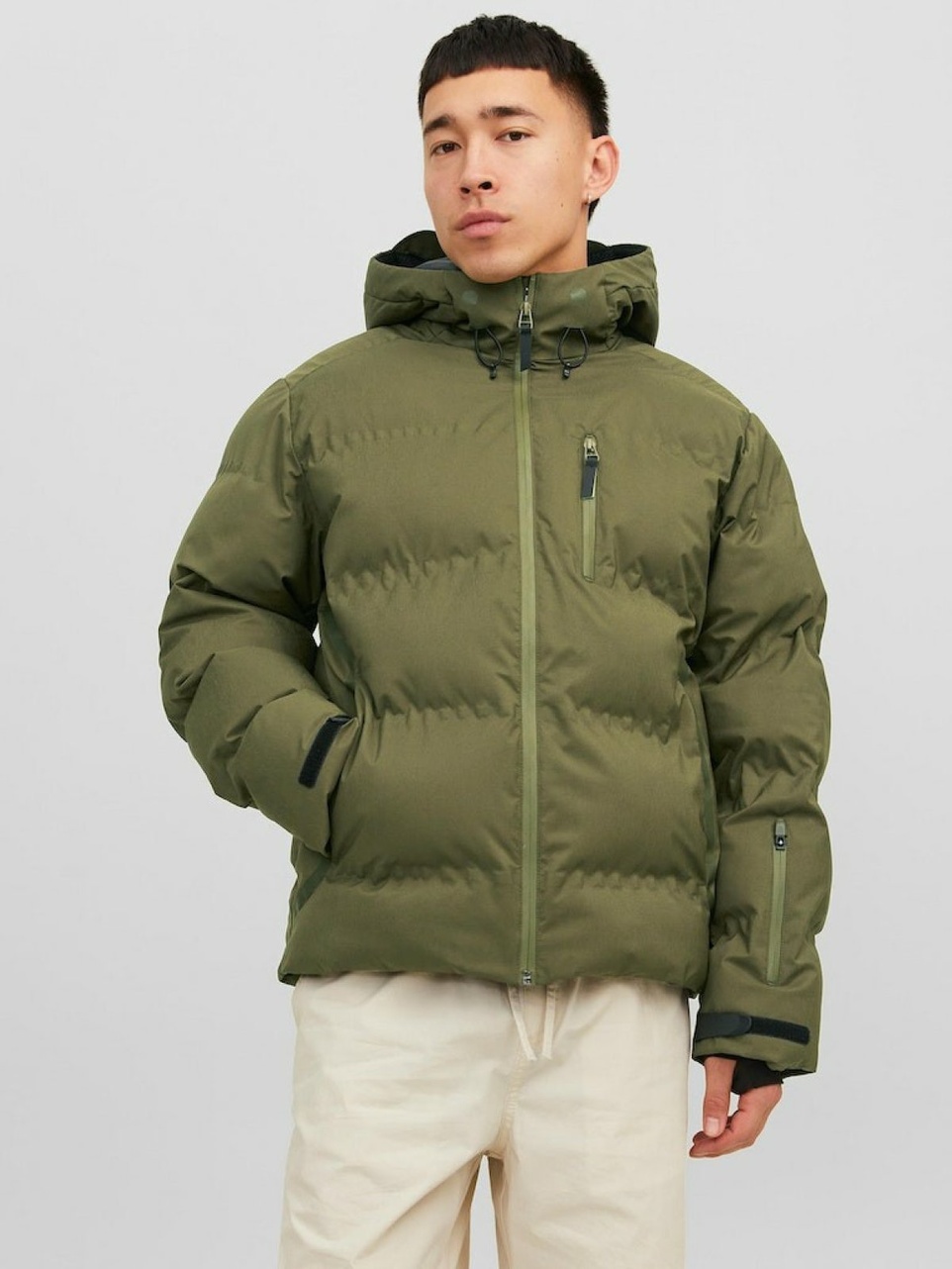 Jack Jones Sweep Puffer Erkek Mont 12238998 - 2