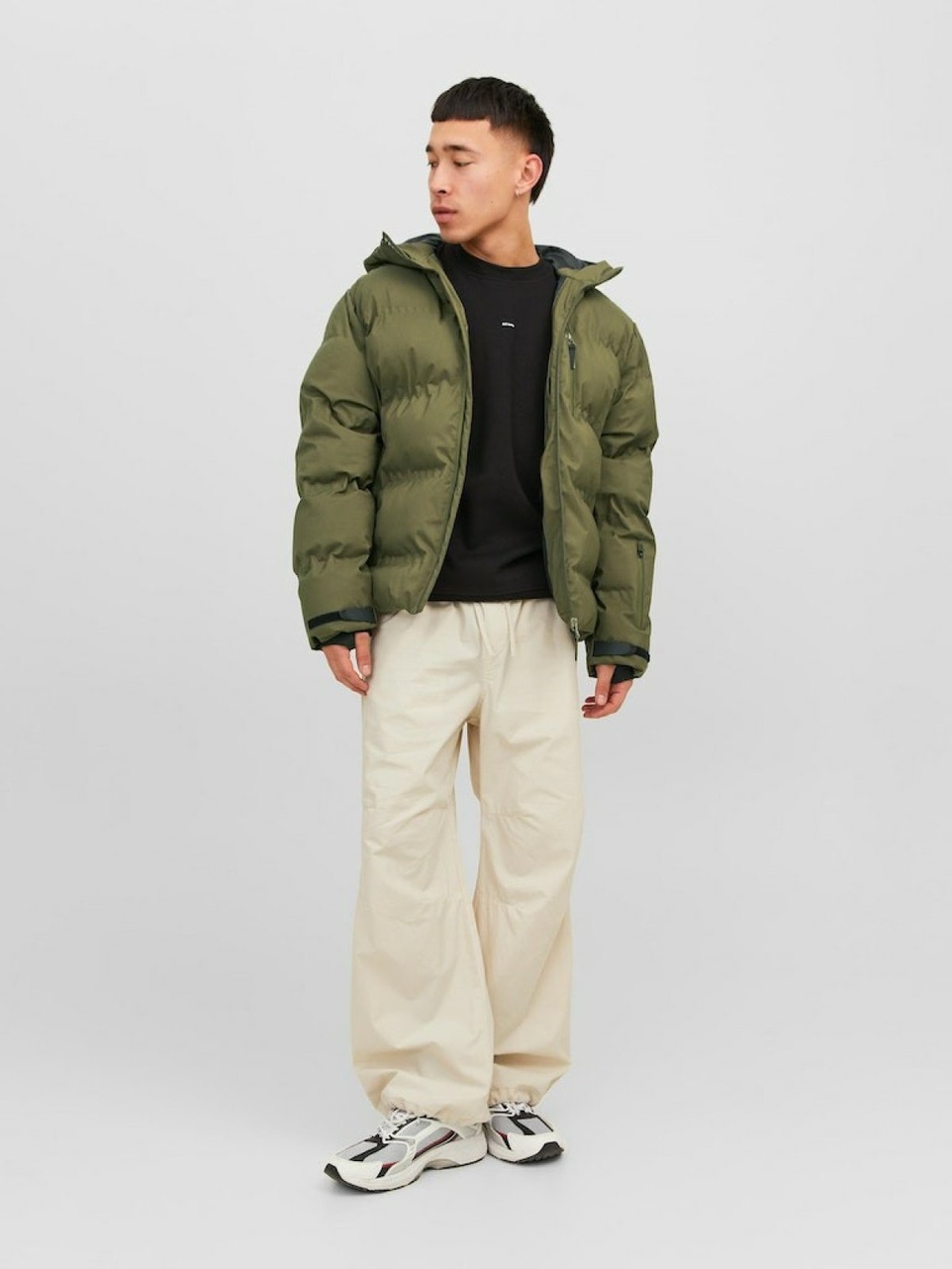 Jack Jones Sweep Puffer Erkek Mont 12238998 - 3