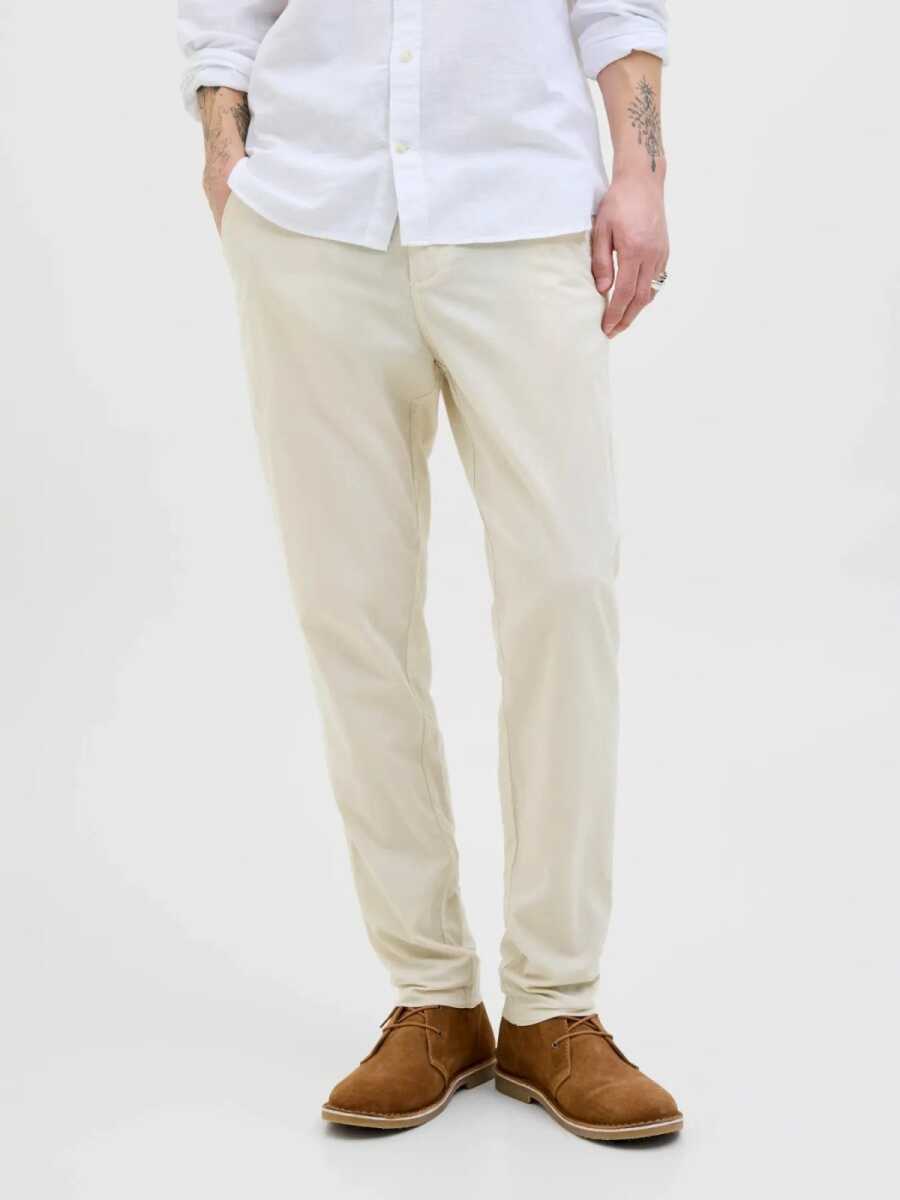 Jack Jones Tace Summer Lınen Blend Tapared Fit Erkek Chino Pantolon 12248604