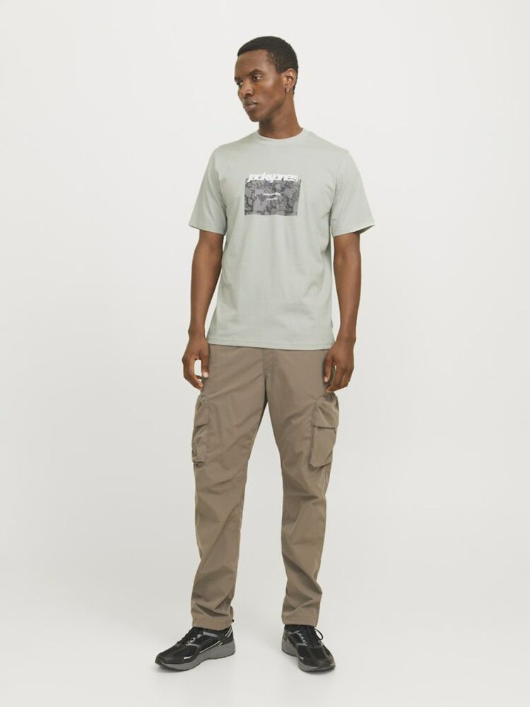 Jack Jones Tarmac Camo Front Erkek Tişört 12273239 - 4