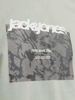 Jack Jones Tarmac Camo Front Erkek Tişört 12273239 - 5