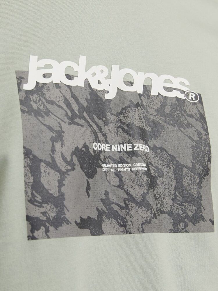Jack Jones Tarmac Camo Front Erkek Tişört 12273239 - 5