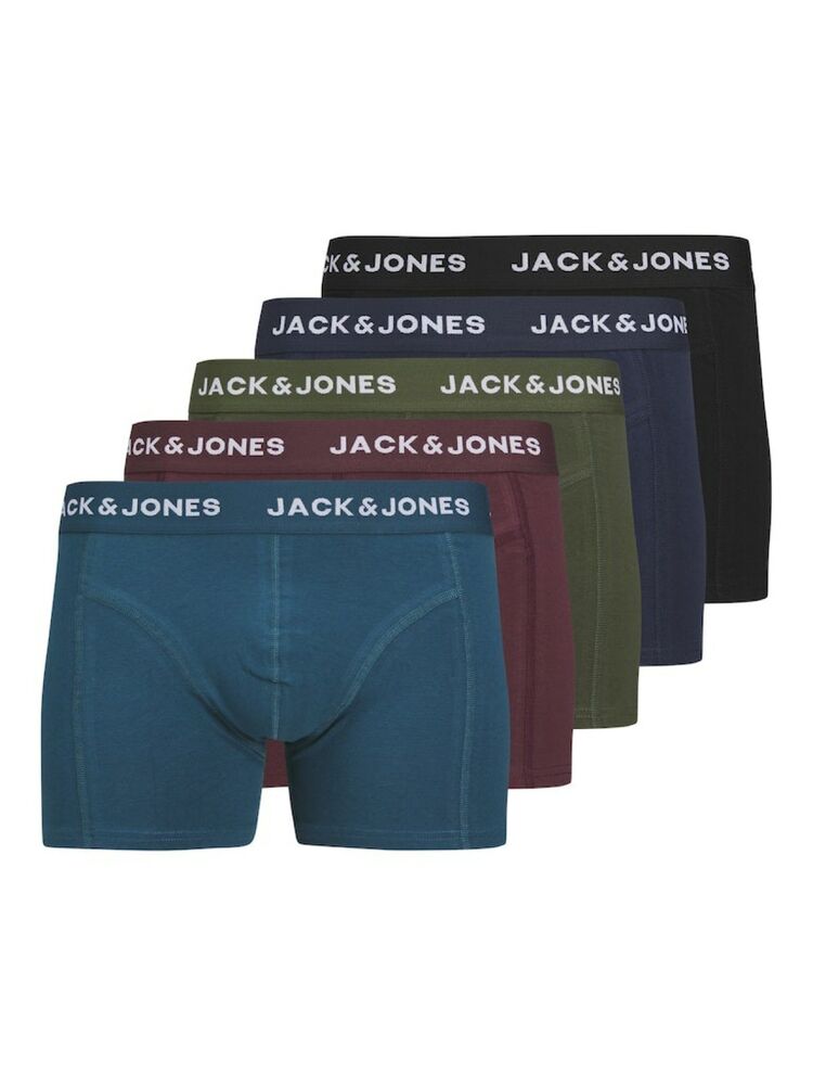 Jack Jones Teo Solıd 5 Li Paket Erkek Boxer 12259076 - 1