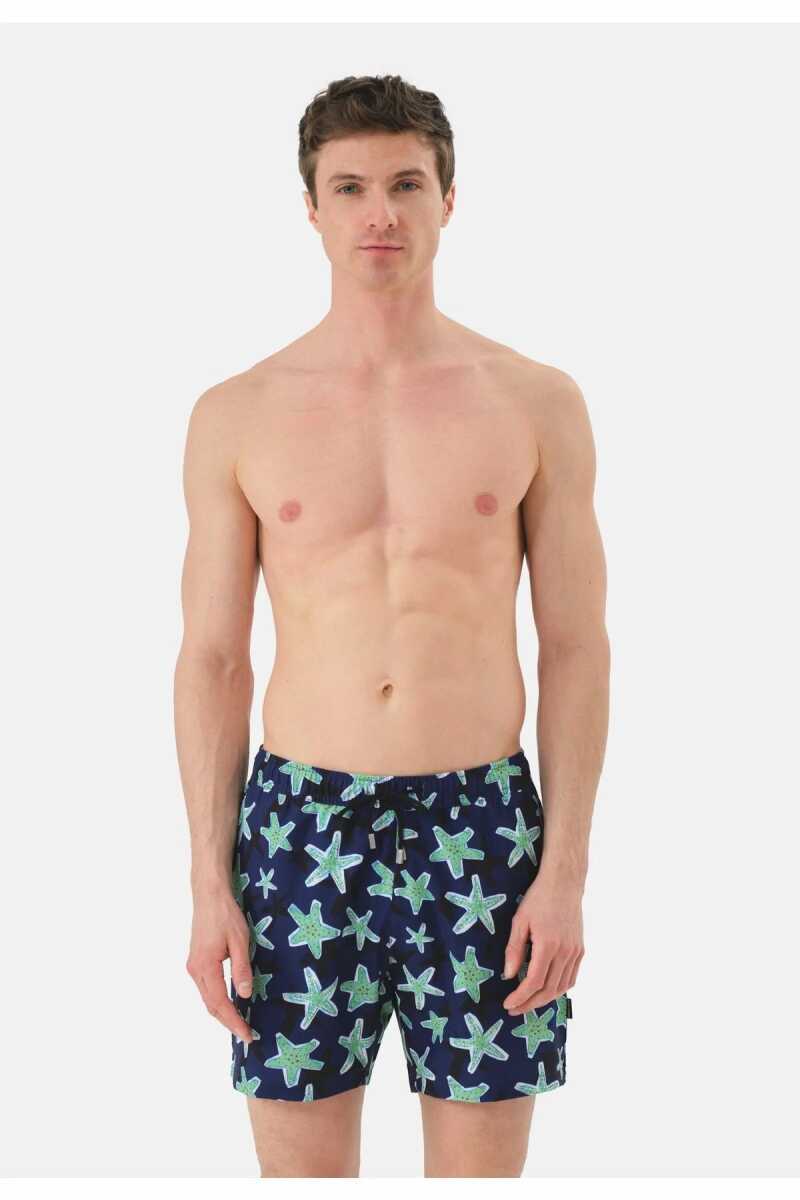 John Frank Gts All Over Prınted Erkek Deniz Şortu JFSSSWL27-STARFISH