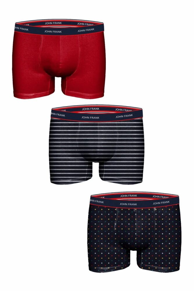 John Frank Not So Basıc Üçlü Paket Erkek Boxer JF3BNSB01