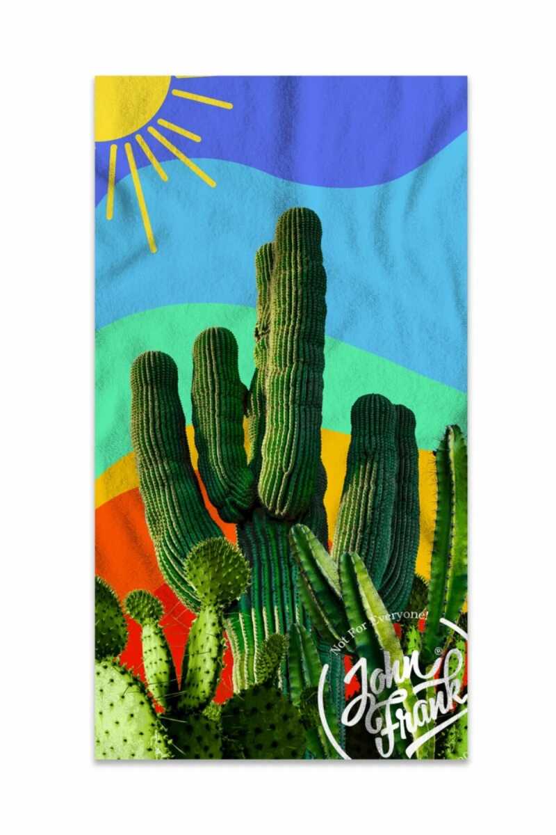 John Frank Unisex Plaj Havlusu JFSS23TW04-CACTUS