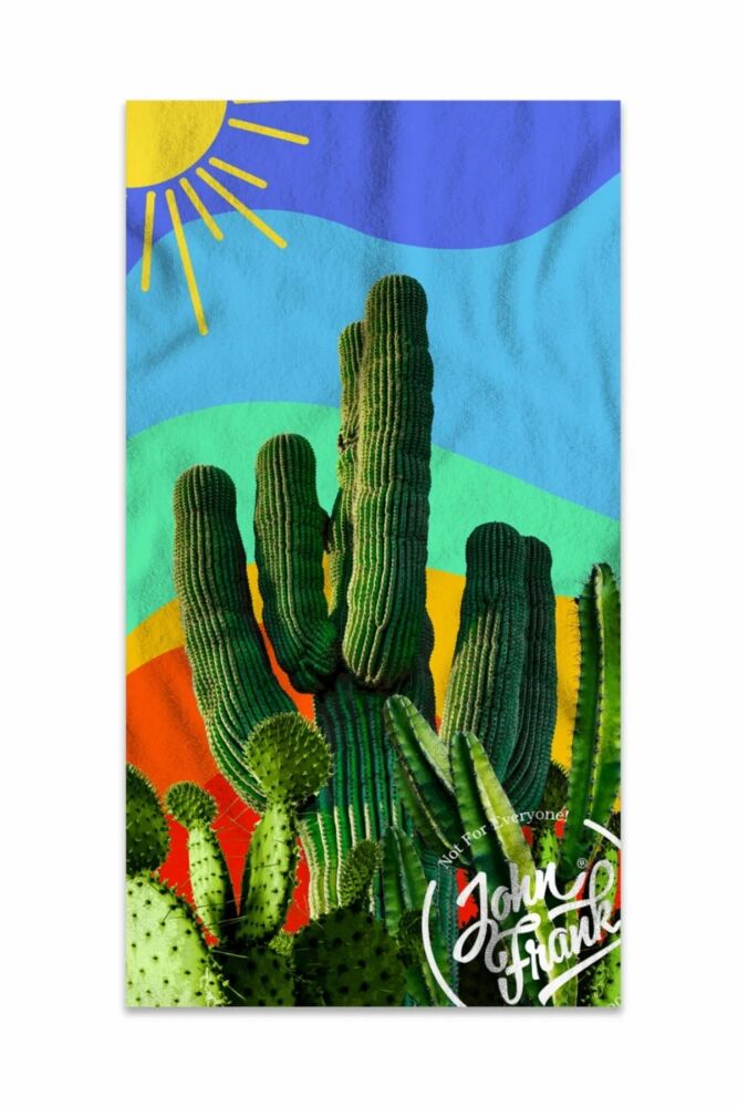 John Frank Unisex Plaj Havlusu JFSS23TW04-CACTUS