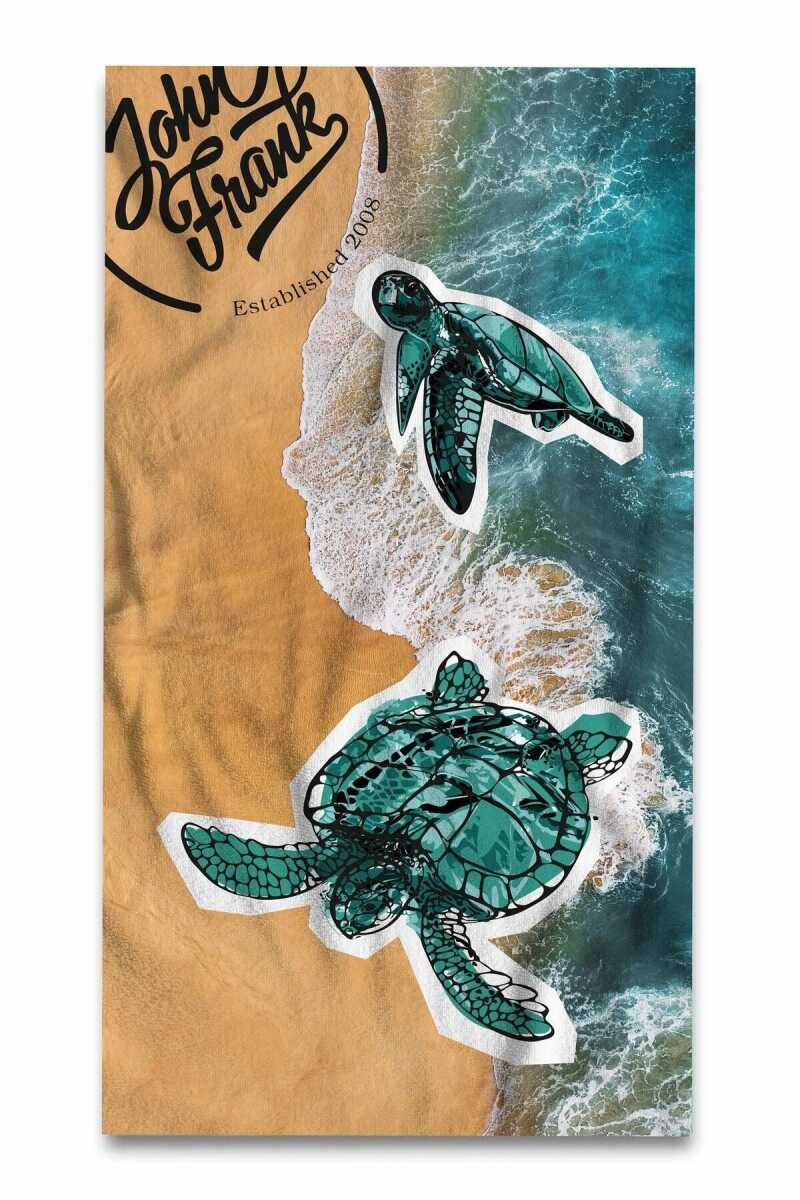 John Frank Unisex Plaj Havlusu JFSS23TW07-TURTLE
