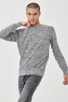 Lee Bisiklet Yaka Erkek Kazak L212149035 - 3