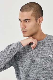 Lee Bisiklet Yaka Erkek Kazak L212149035 - 4
