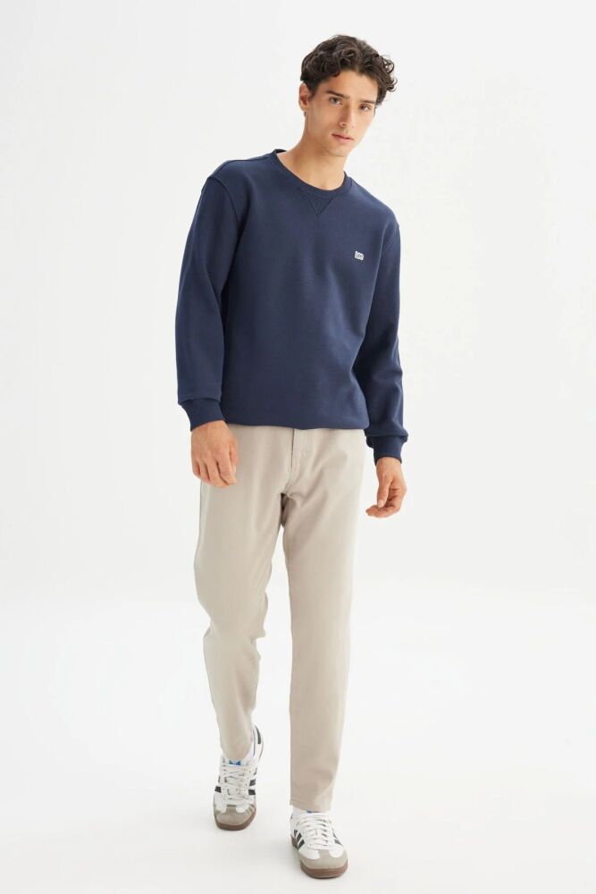 Lee Bisiklet Yaka Erkek Sweatshirt L81IRYMA (1)