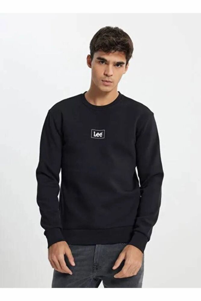Lee Erkek Mid Logo Sweatshirt L212299XVD (1)