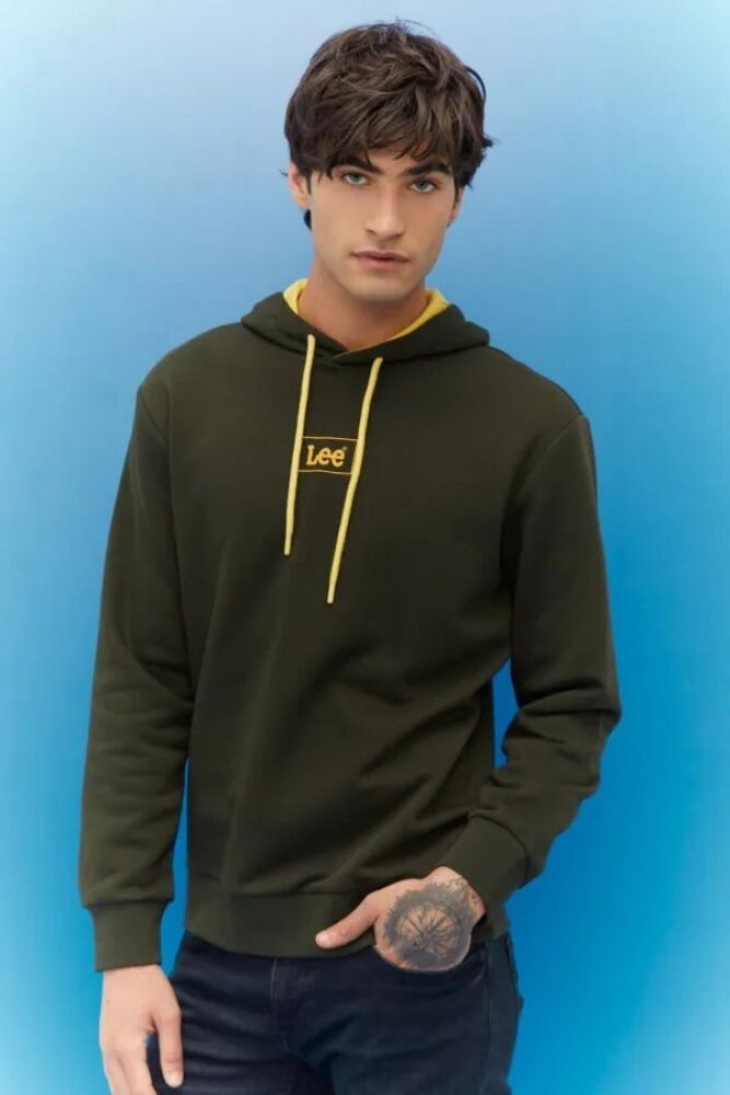 Lee Kapişonlu Erkek Sweat L212302801 (1)