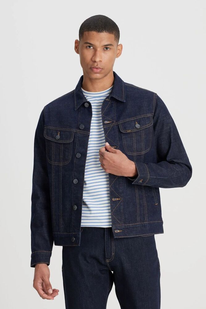 Lee Trucker Erkek Jean Ceket L89ZLJ049 - 2