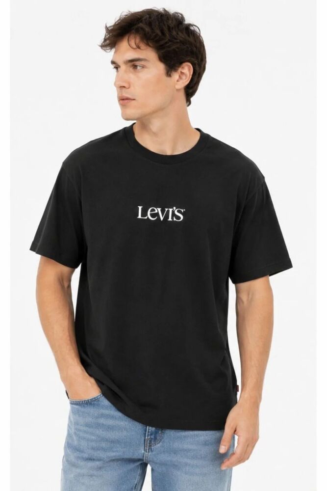 Levi's Vıntage Fıt Graphıc Tee Ssnl Logo 7 Jet  Erkek Siyah Tişört A9440-0023