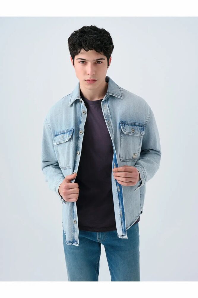 Loft Alejo Lıght Wash Erkek Jean Gömlek LF2039699 - 1