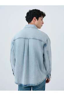 Loft Alejo Lıght Wash Erkek Jean Gömlek LF2039699 - 5