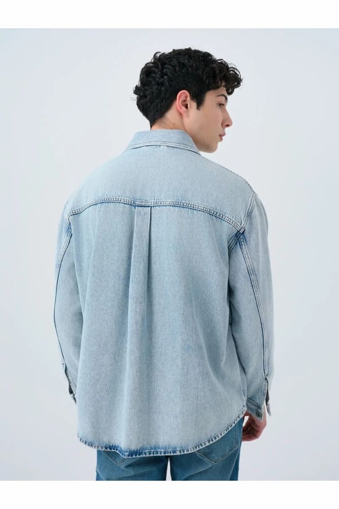 Loft Alejo Lıght Wash Erkek Jean Gömlek LF2039699 - 5