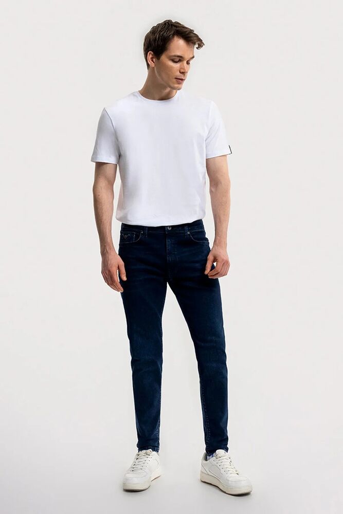 Loft Justın Martın Dark Blue Black Wash Erkek Jean Pantolon LF2035717 - 1