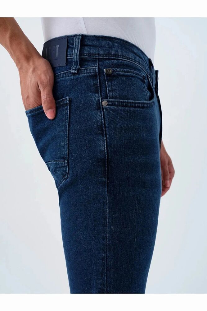 Loft Justın Torıno Blue Black Wash Erkek Jean Pantolon LF2039443 - 5
