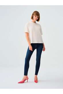 Loft Natalıe Mınael Dark Blue Wash Kadın Jean Pantolon LF2037056 - 1