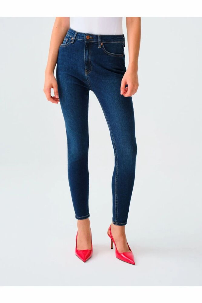 Loft Natalıe Mınael Dark Blue Wash Kadın Jean Pantolon LF2037056 - 2