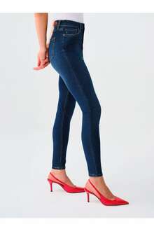Loft Natalıe Mınael Dark Blue Wash Kadın Jean Pantolon LF2037056 - 4