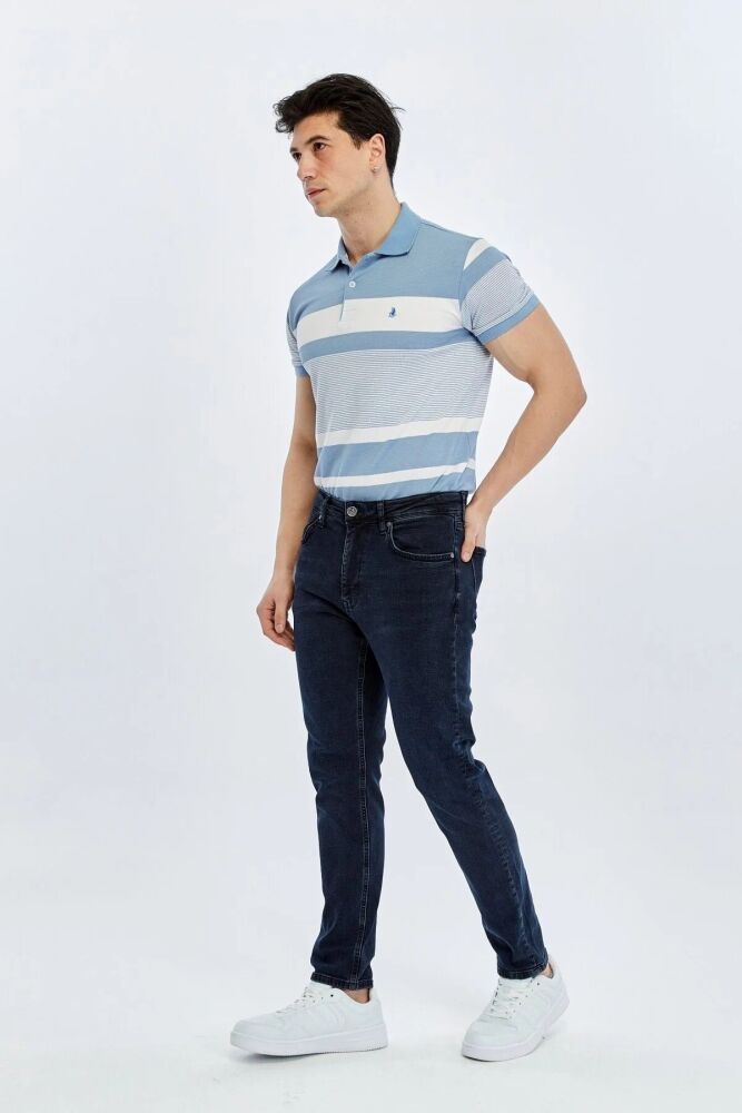 Loft Ricardo Enzo Blue Black Wash M Erkek Jean Pantolon LF2043530 (1)