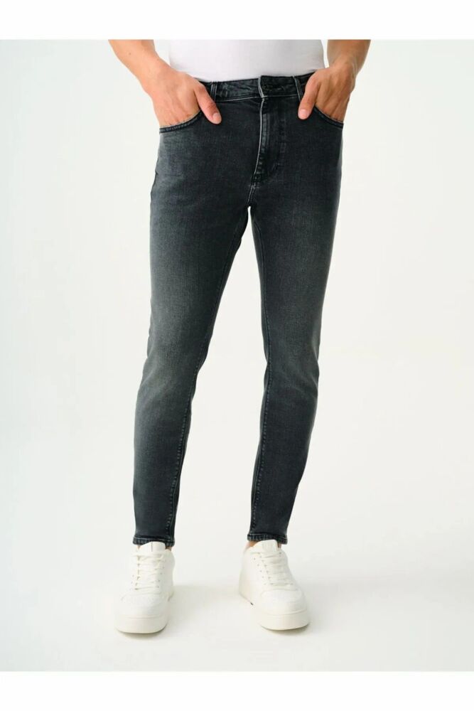 Loft Justin Smoked Grey Wash Erkek Jean Pantolon LF2037012 (1)