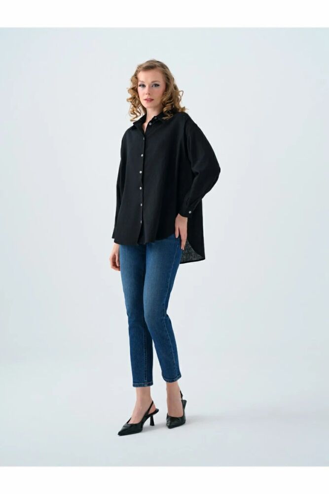 Loft Stella Mıd Blue Wash Mom Kadın Jean LF2037084 - 1