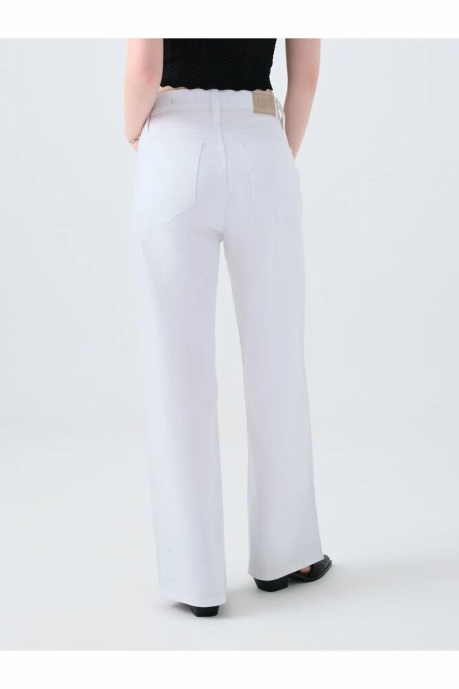 Loft Wıde Leg Helıos Whıte Wash Kadın Jean Pantolon LF2039976 - 4