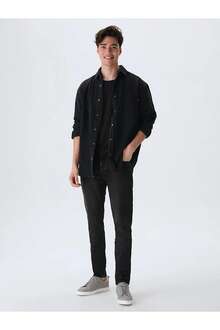 Ltb Jason Coal Black Wash Erkek Gömlek 01009610181523353854 - 1
