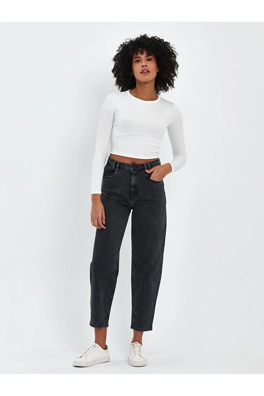 Ltb Lıllıe Slate Black Wash Kadın Jean - 1