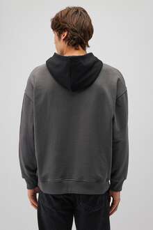 Mavi 1991 Kapüşonlu Koyu Gölge Gri Erkek Sweat 0S10166-70088 - 4