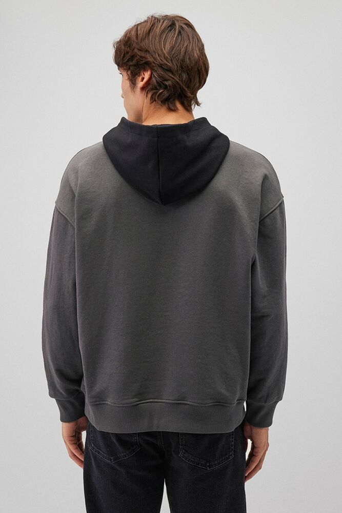 Mavi 1991 Kapüşonlu Koyu Gölge Gri Erkek Sweat 0S10166-70088 - 4