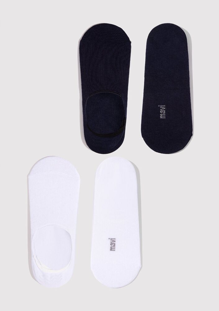 Mavi 2 Li Paket Beyaz Babet Erkek Çorap 092594-620