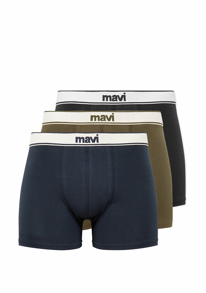 Mavi 3 Lü Paket Erkek Boxer 0911416-33648 - 1
