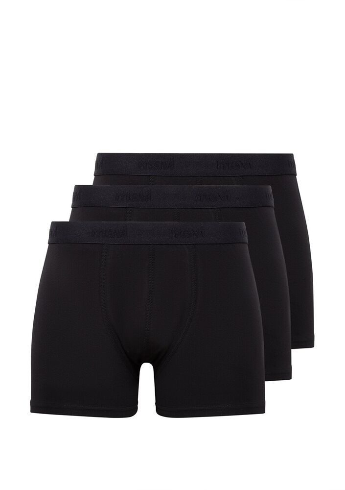 Mavi 3 Lü Paket Siyah Erkek Boxer 0911413-900 - 1