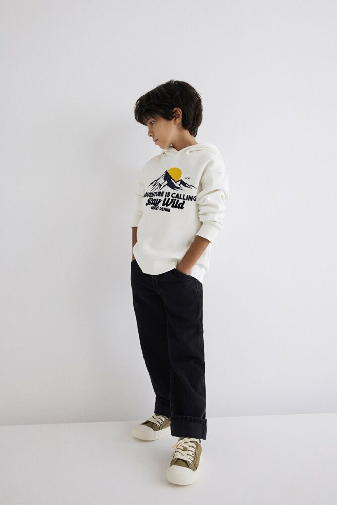 Mavi Adventure Is Callıng Baskılı Kapüşonlu Çocuk Sweat 6S10077-70057 - 1