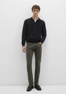 Mavi ake Mavi Black Koyu Yeşil Gabardin Erkek Pantolon 0042290685 - 2
